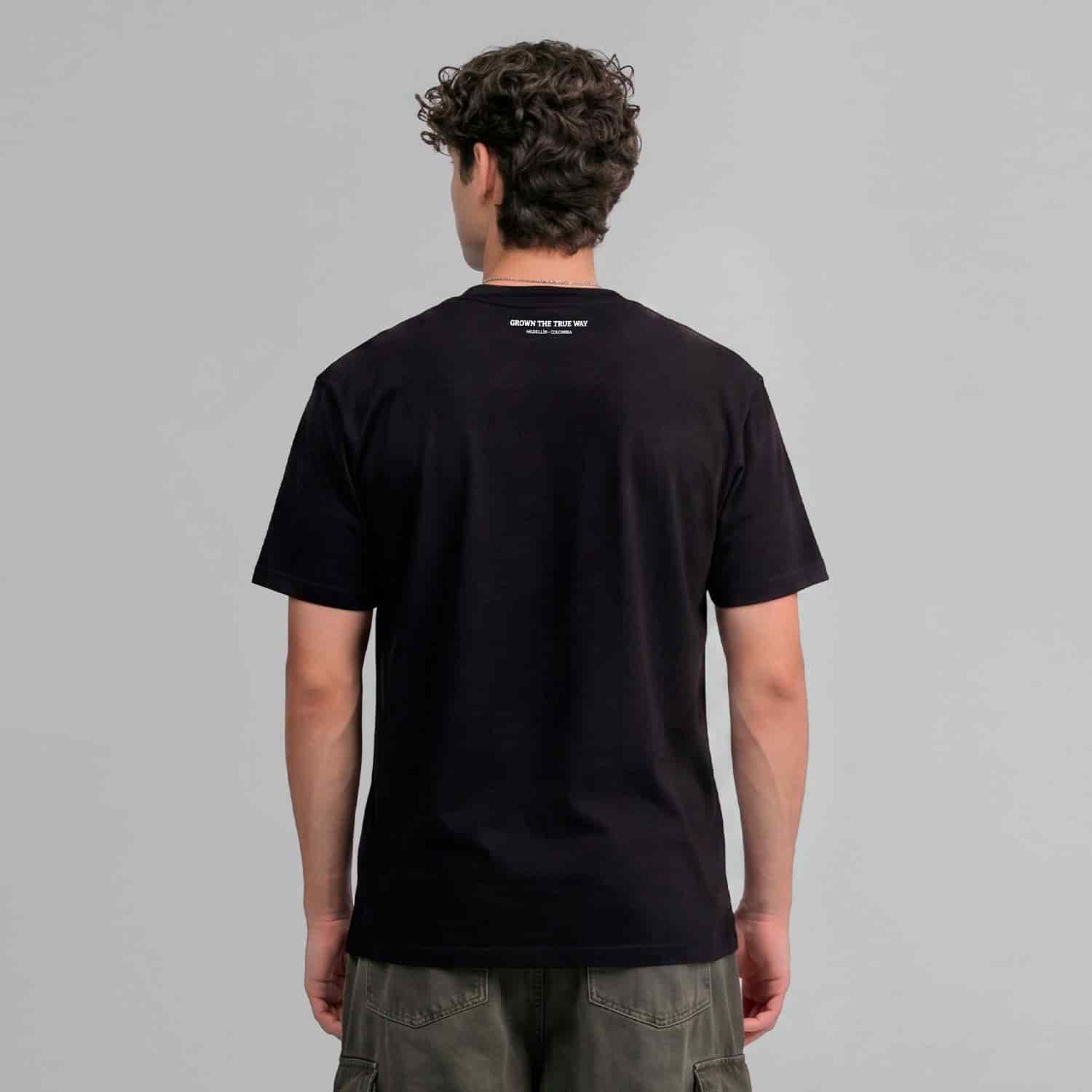 Flowers Logo T-Shirt - Black - miniatura 5