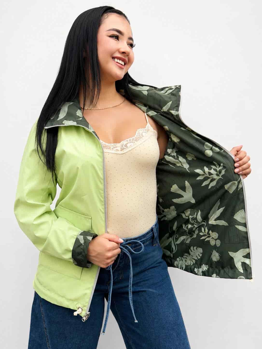 Chaqueta Doble Faz verde - miniatura 2