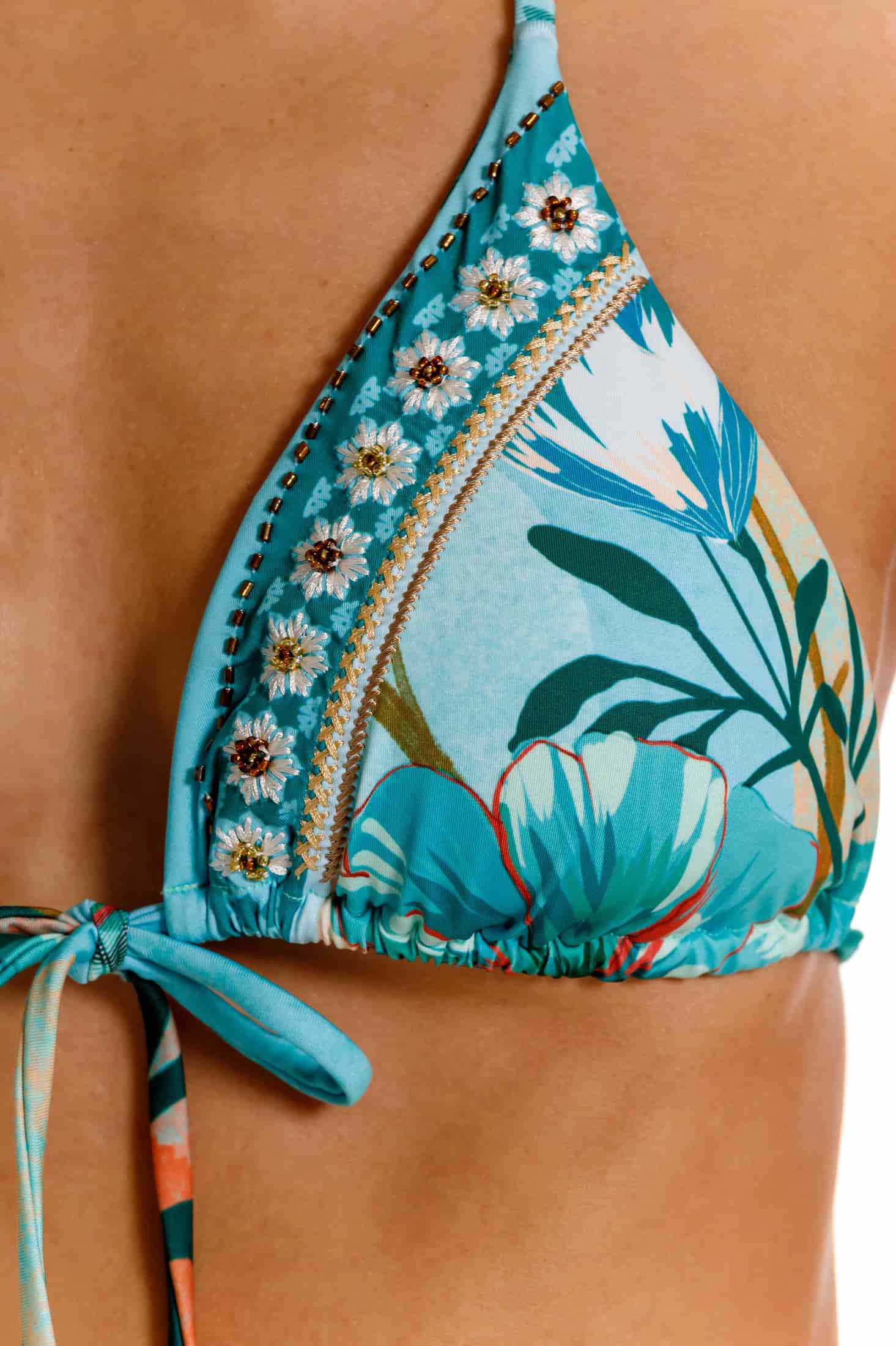 Top Triángulo De Bikini Bouquet - miniatura 6
