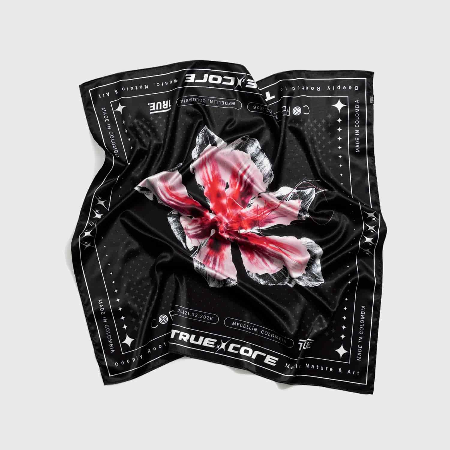 Flower Bandana - Black - miniatura 2