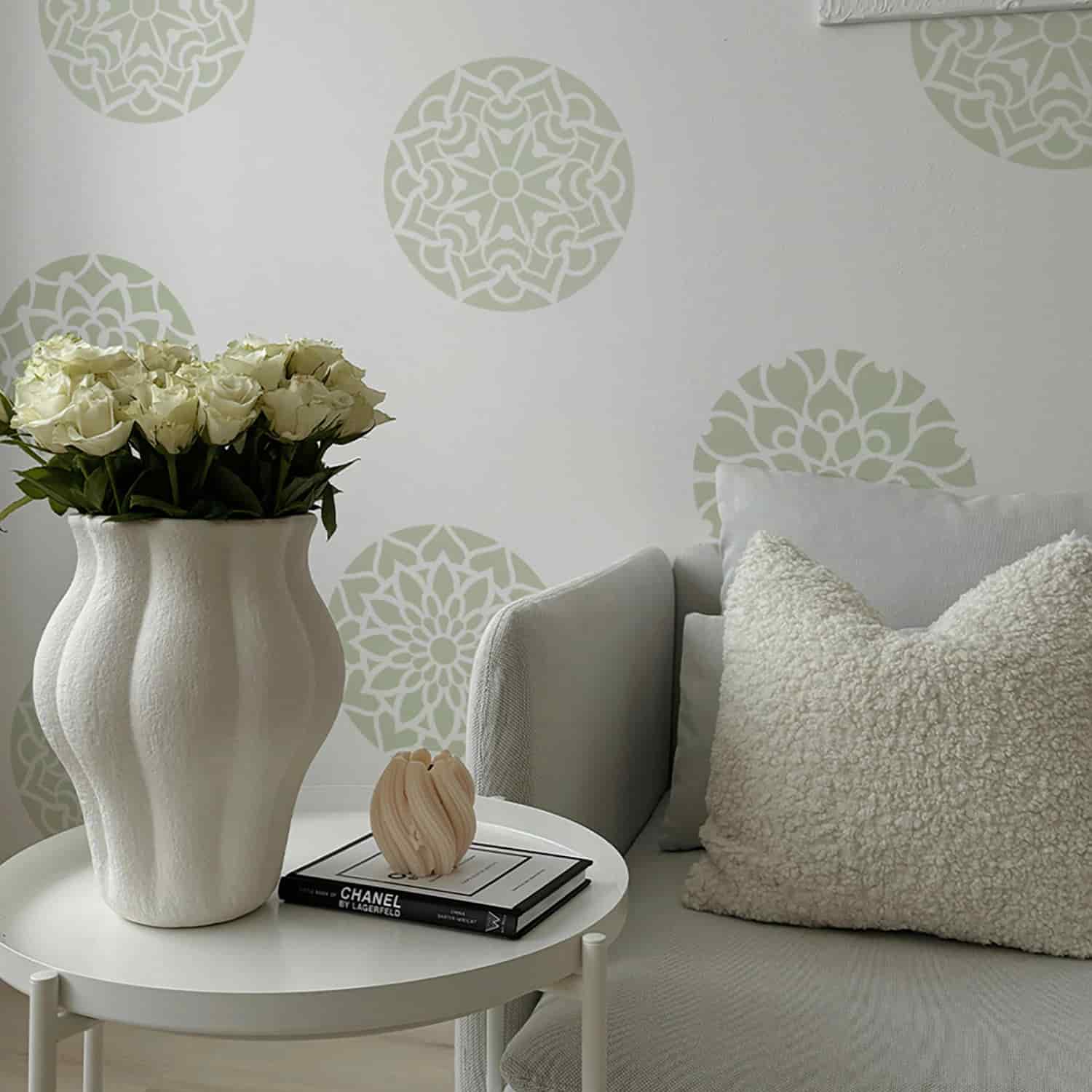 Plantillas para pintar, Vamarú Stencils, Colección Armonía 25cm y 48cm, 5und - miniatura 20