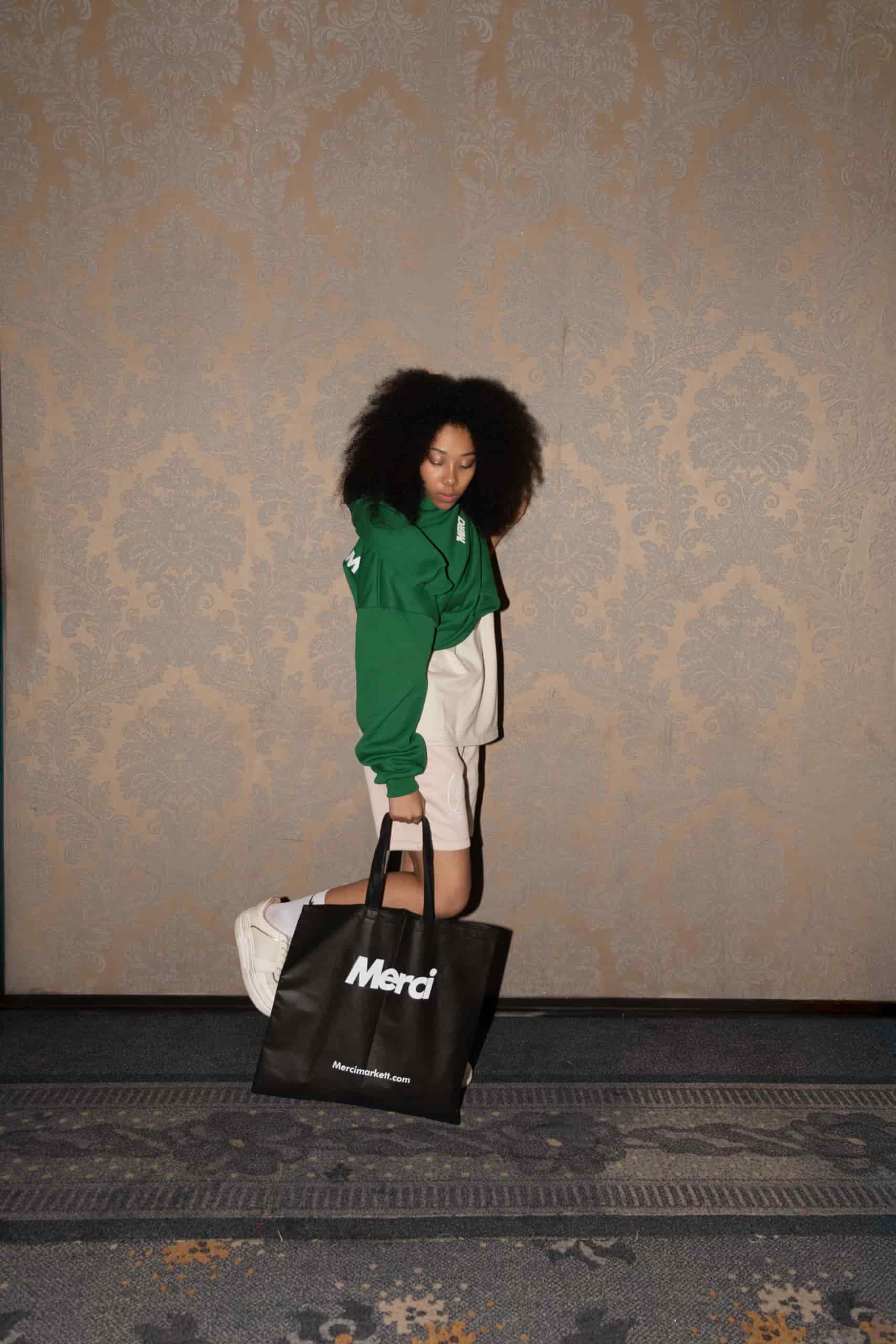Hoodie Verde Oversize P - miniatura 4