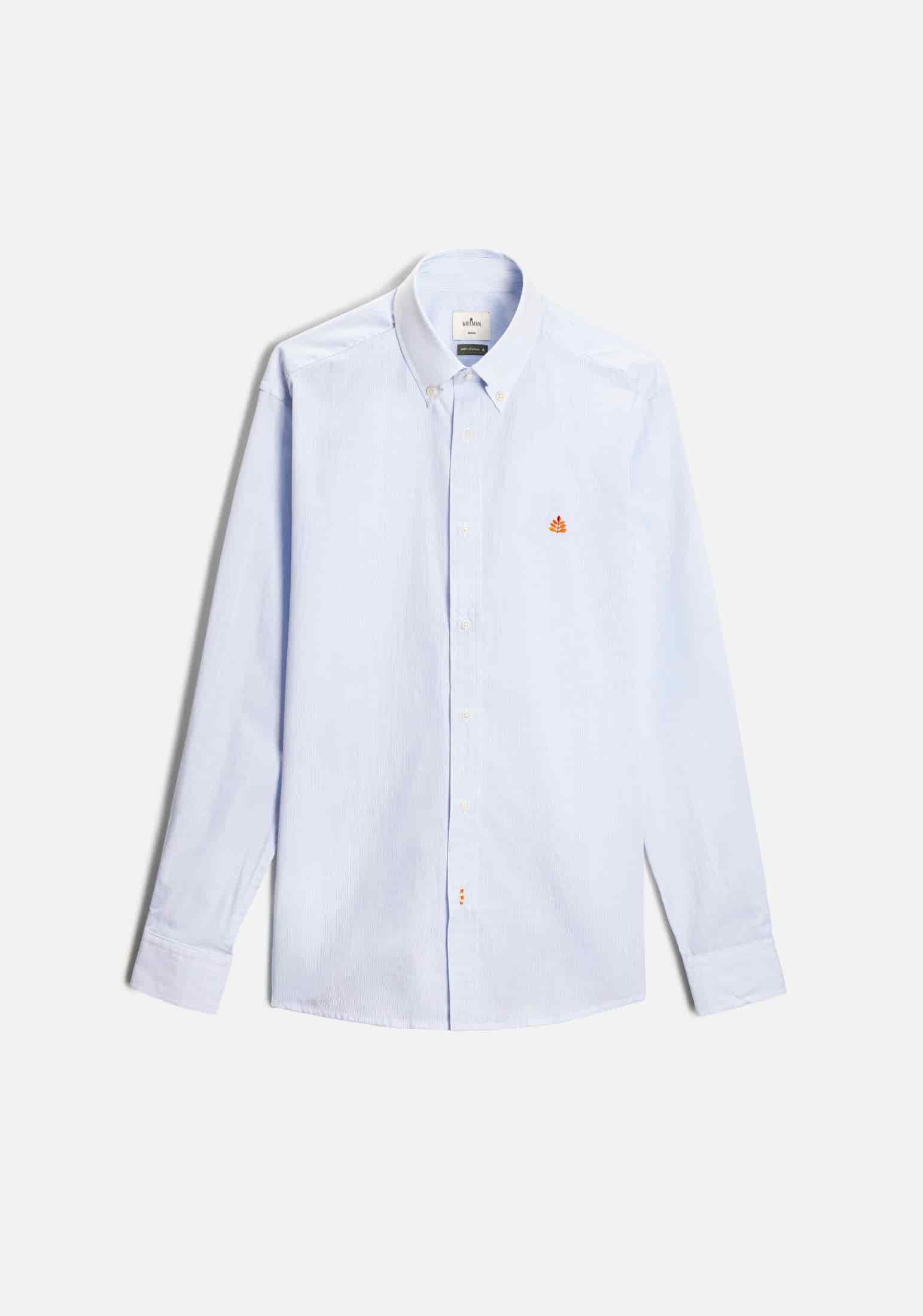Camisa H CBD Rayas L-Nar Azul-Blanco - miniatura 1