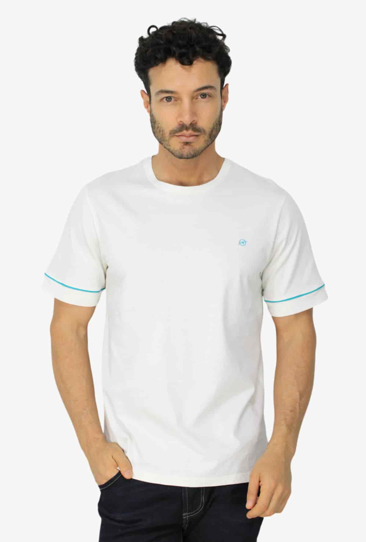 Camiseta Marfil Para Hombre DMTSOUT02 - miniatura 1