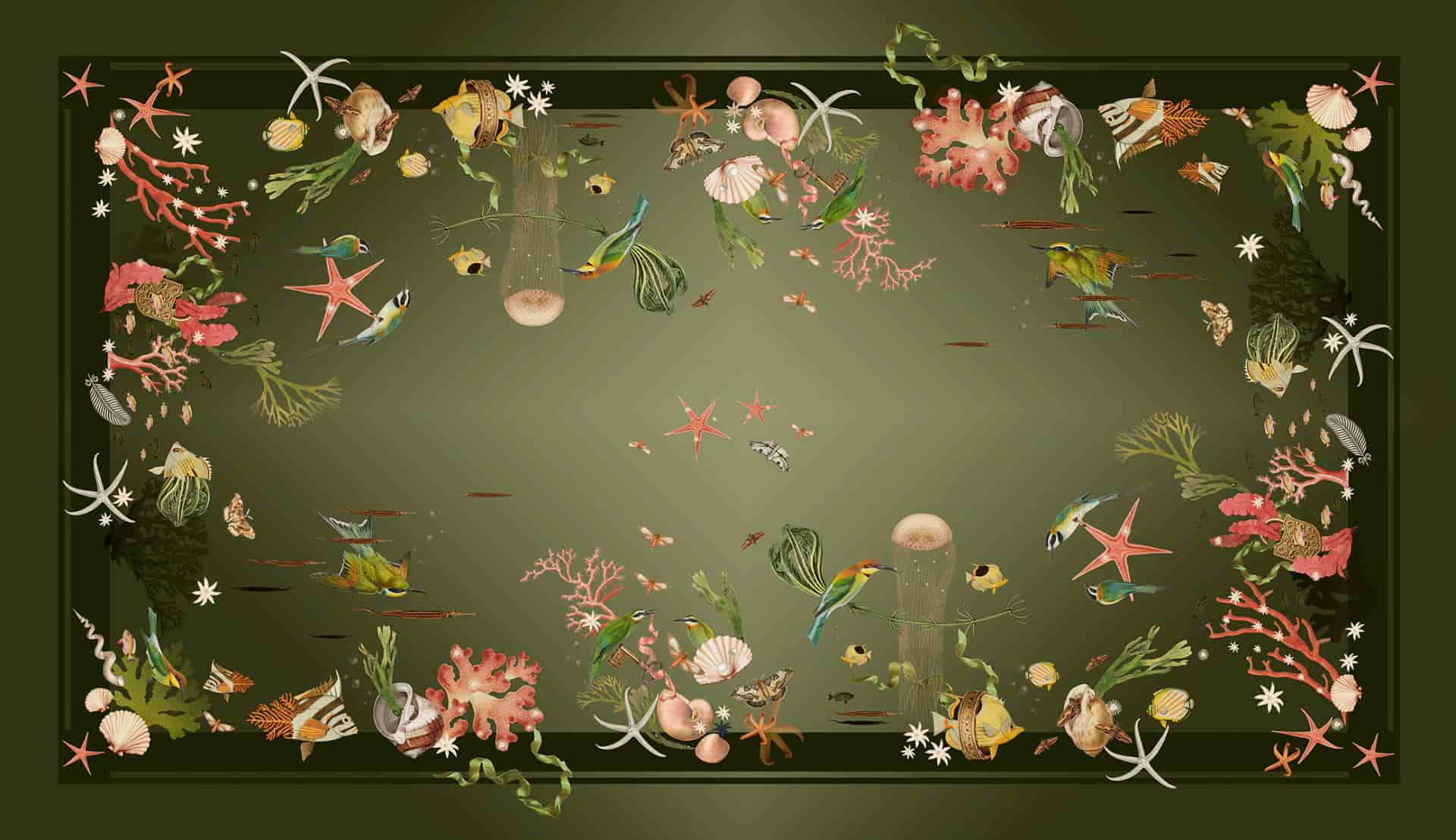 Mantel -  Coralina Blue - miniatura 4