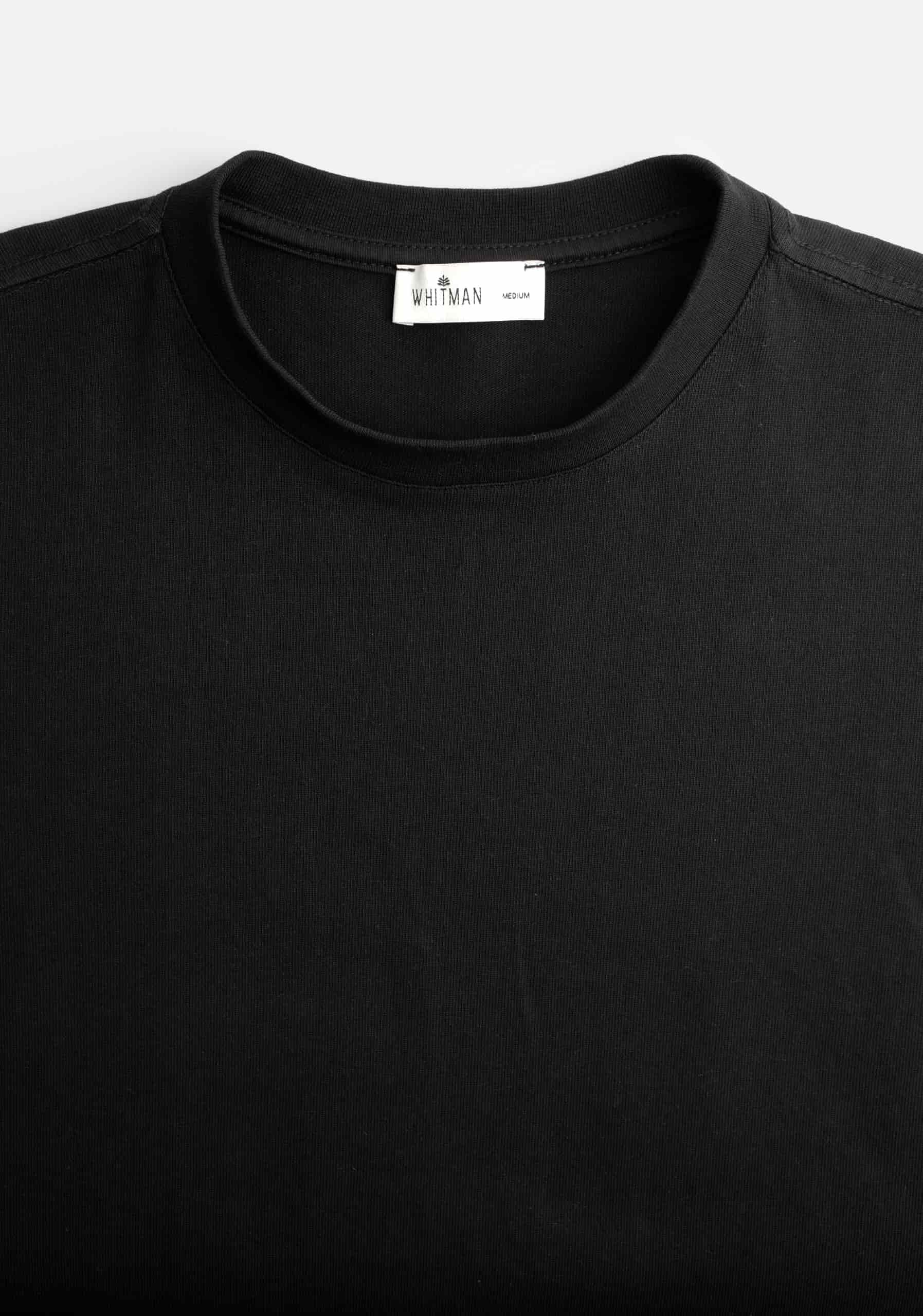 Camiseta H Premium Unicolor Negro - miniatura 2