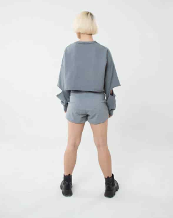 Falda Short Basic Sgo Gris - miniatura 3