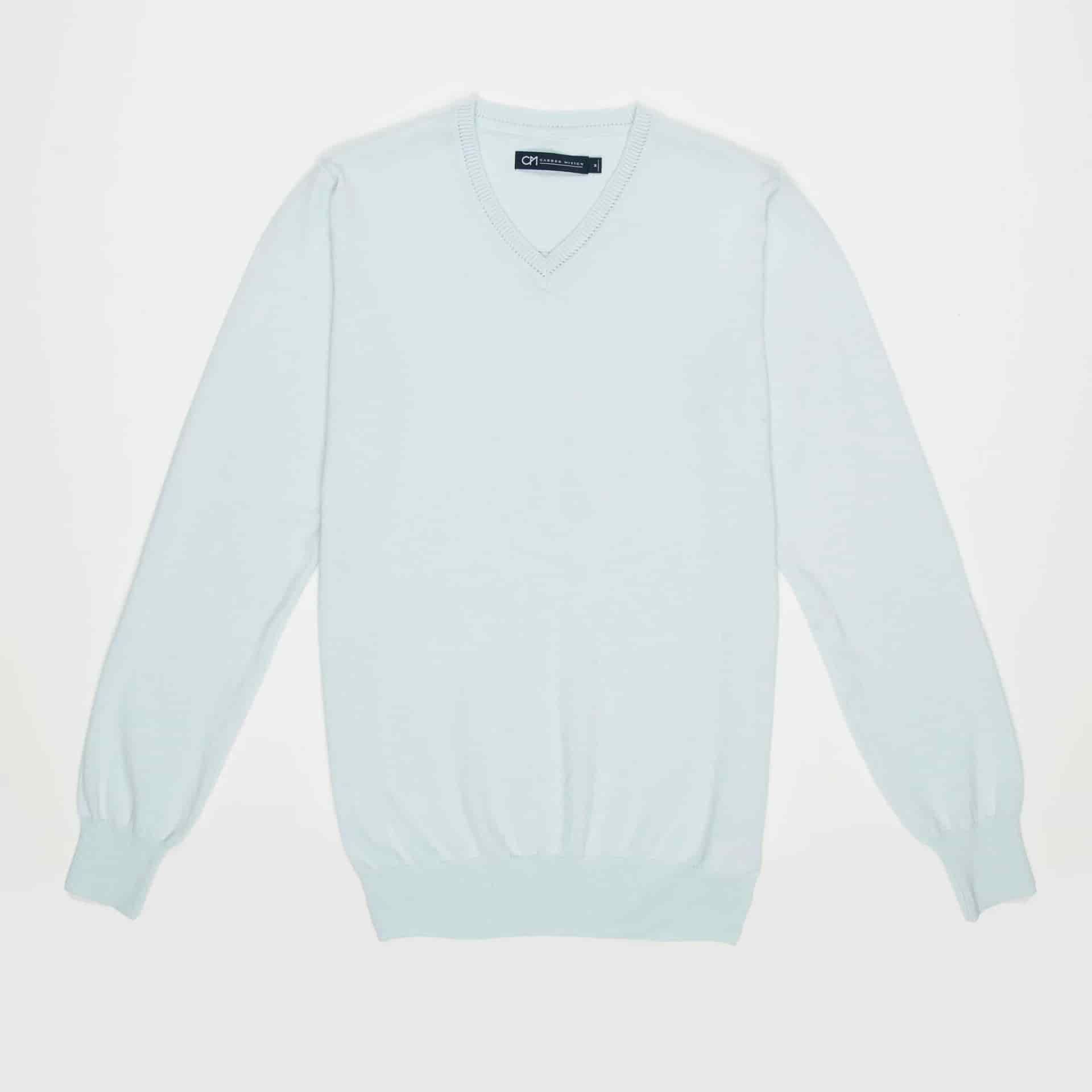 Saco Cuello V Algodón Azul Cielo - miniatura 10