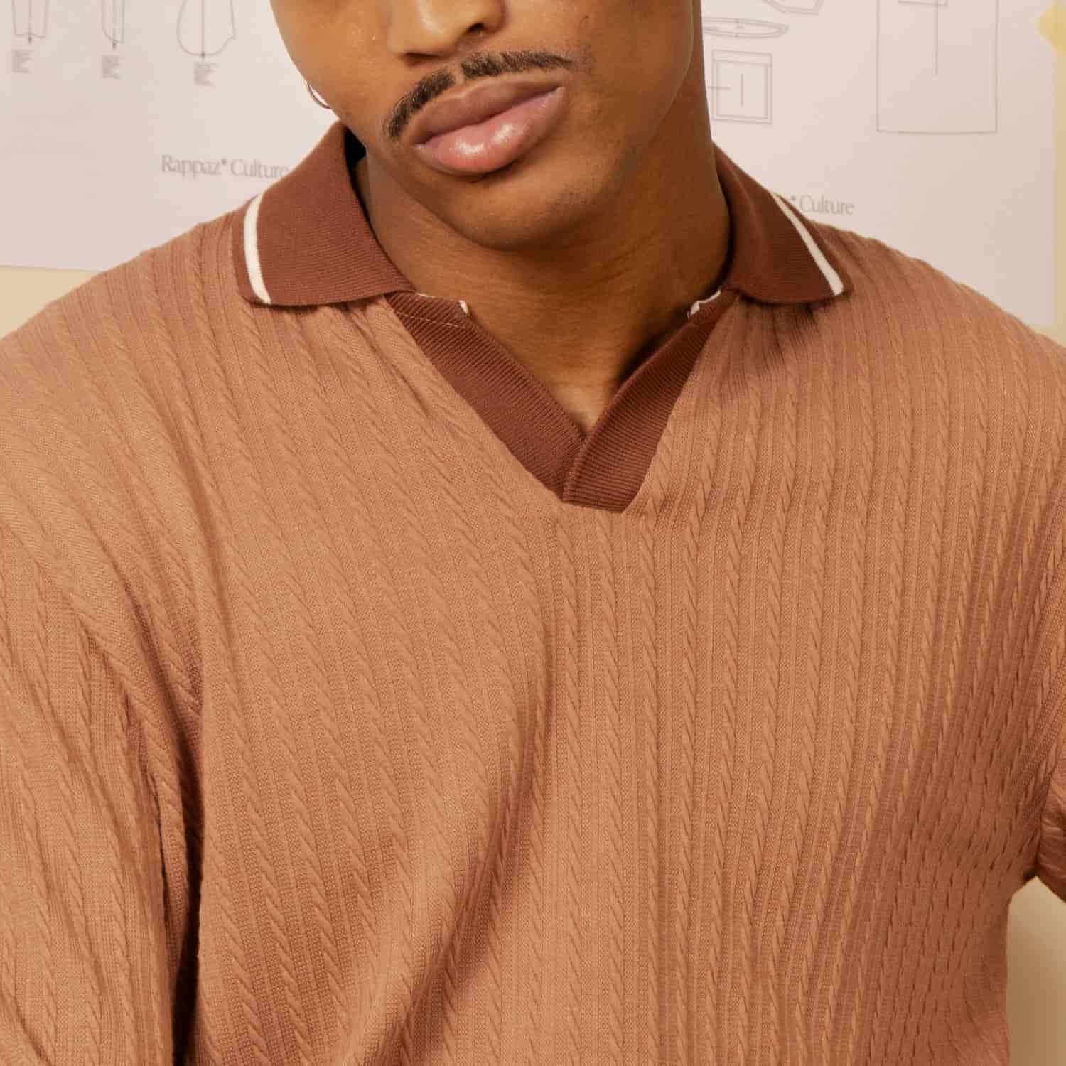 Polo Knit Sweater Mocca - miniatura 2