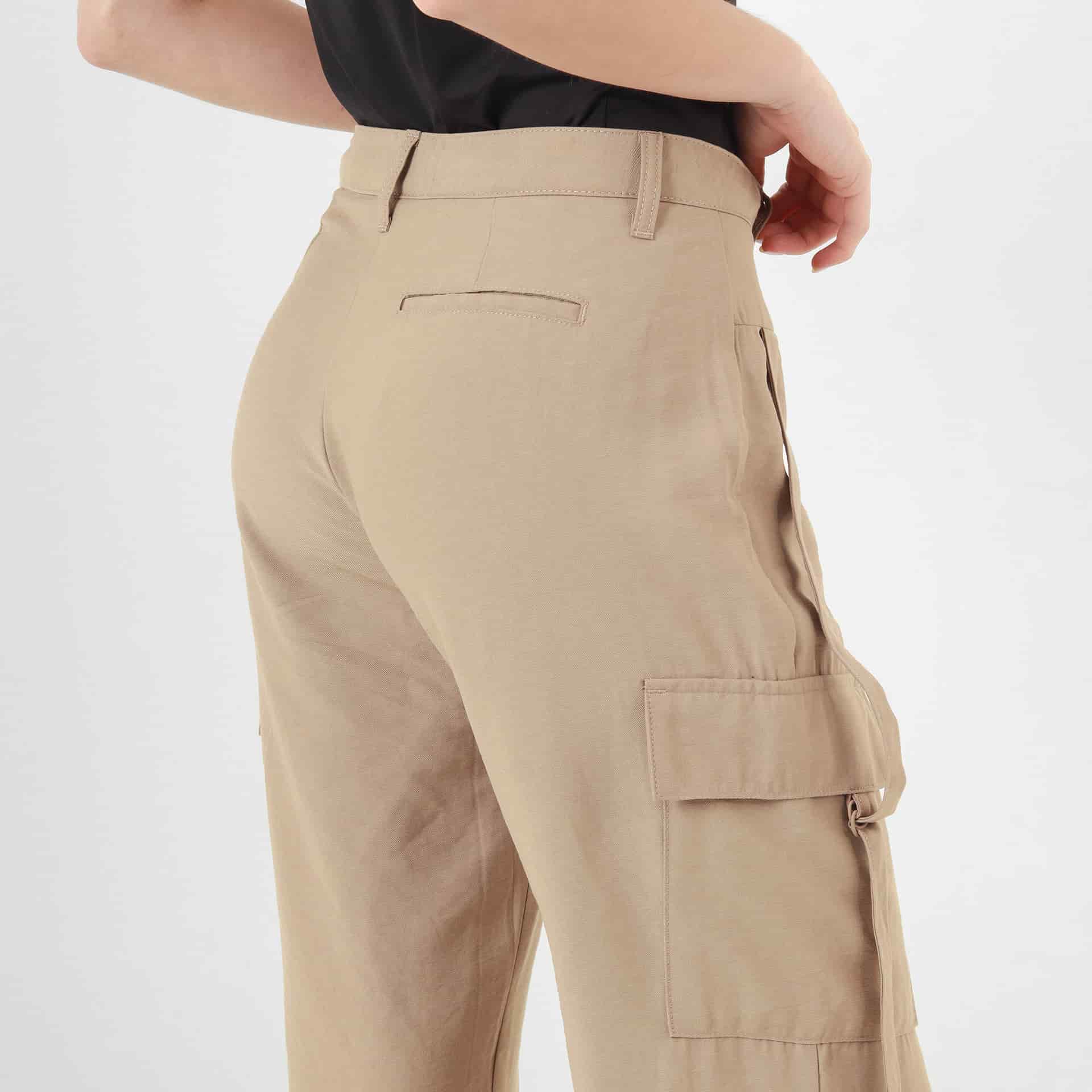 Pantalon Tipo Cargo Tiro Alto Bota Recta - miniatura 2
