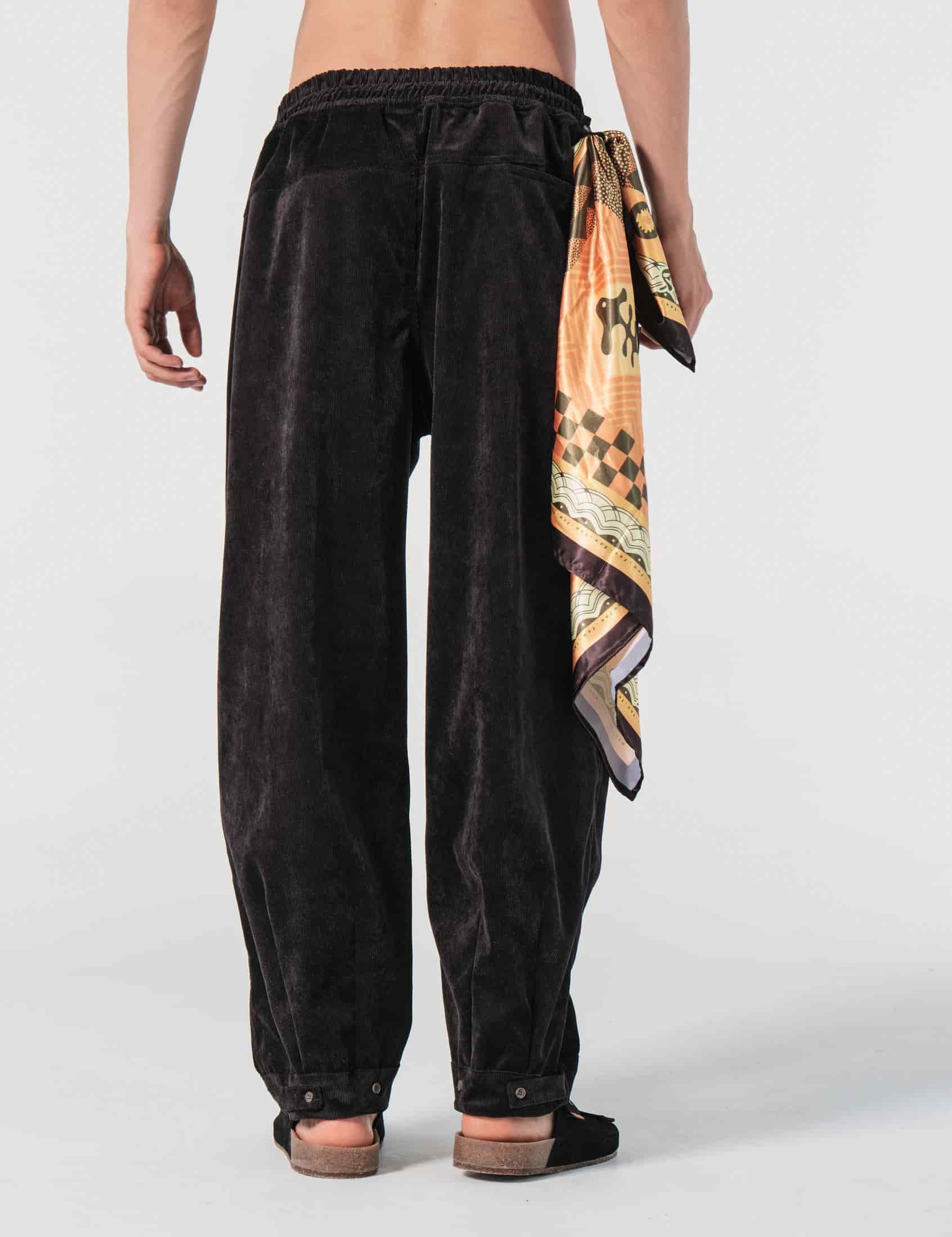 Pantalón Baggy Loose Fit Conexion Negro Hombre - miniatura 4