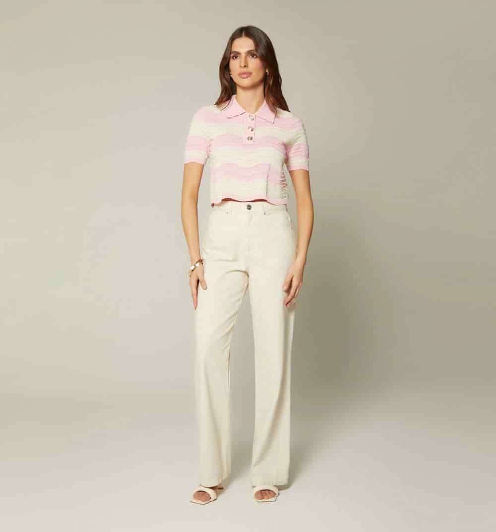 Blusa boxi tipo polo - miniatura 5