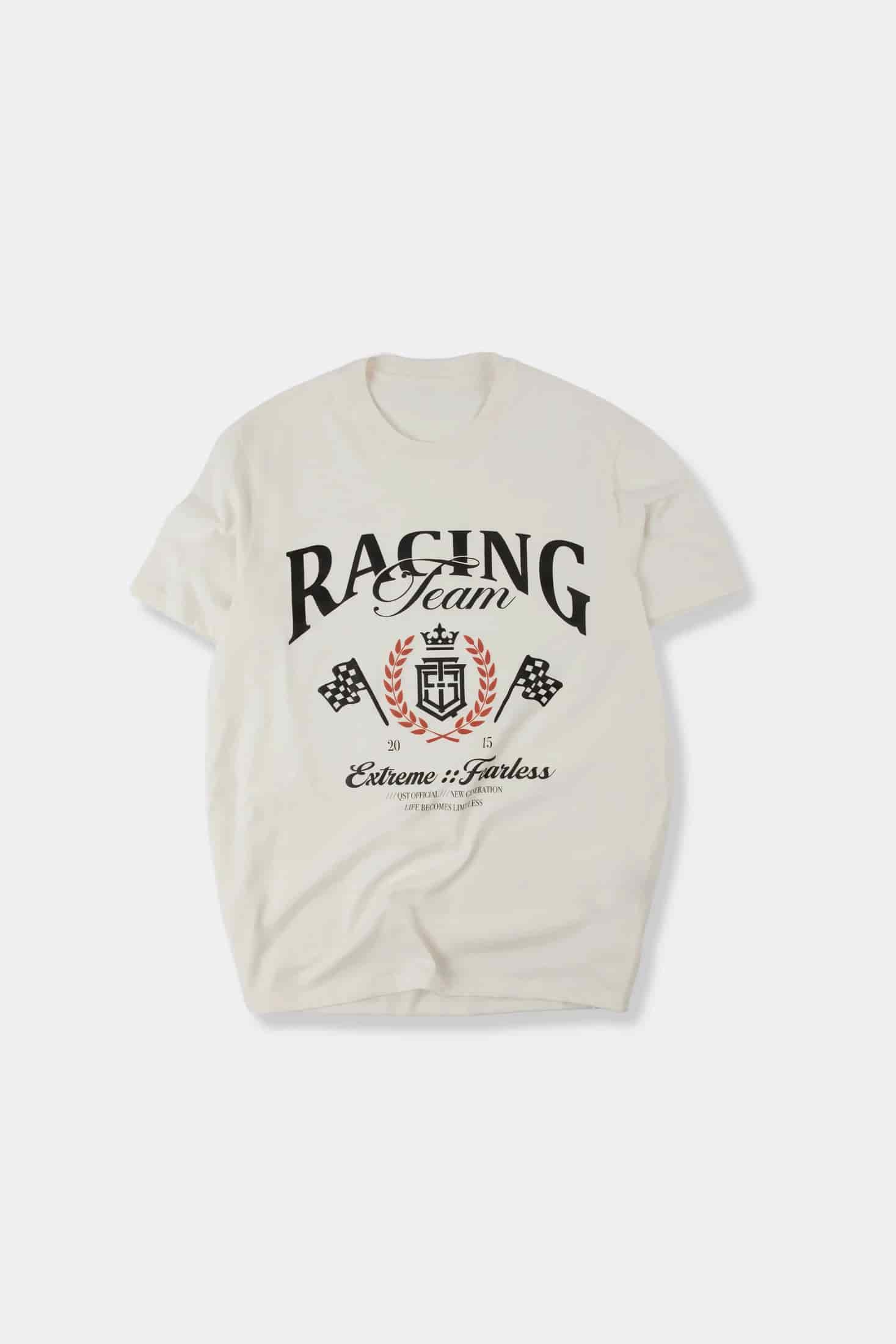 CAMISETA ESPECIAL ESTAMPADO LOCALIZADO COLOR IVORY - miniatura 1