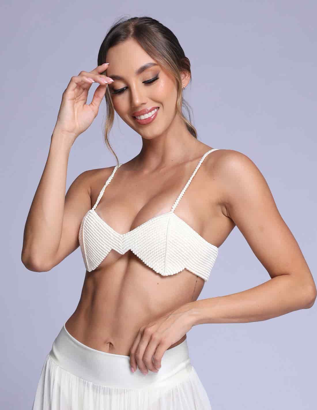 Crop Top Picchi Marfil - miniatura 1