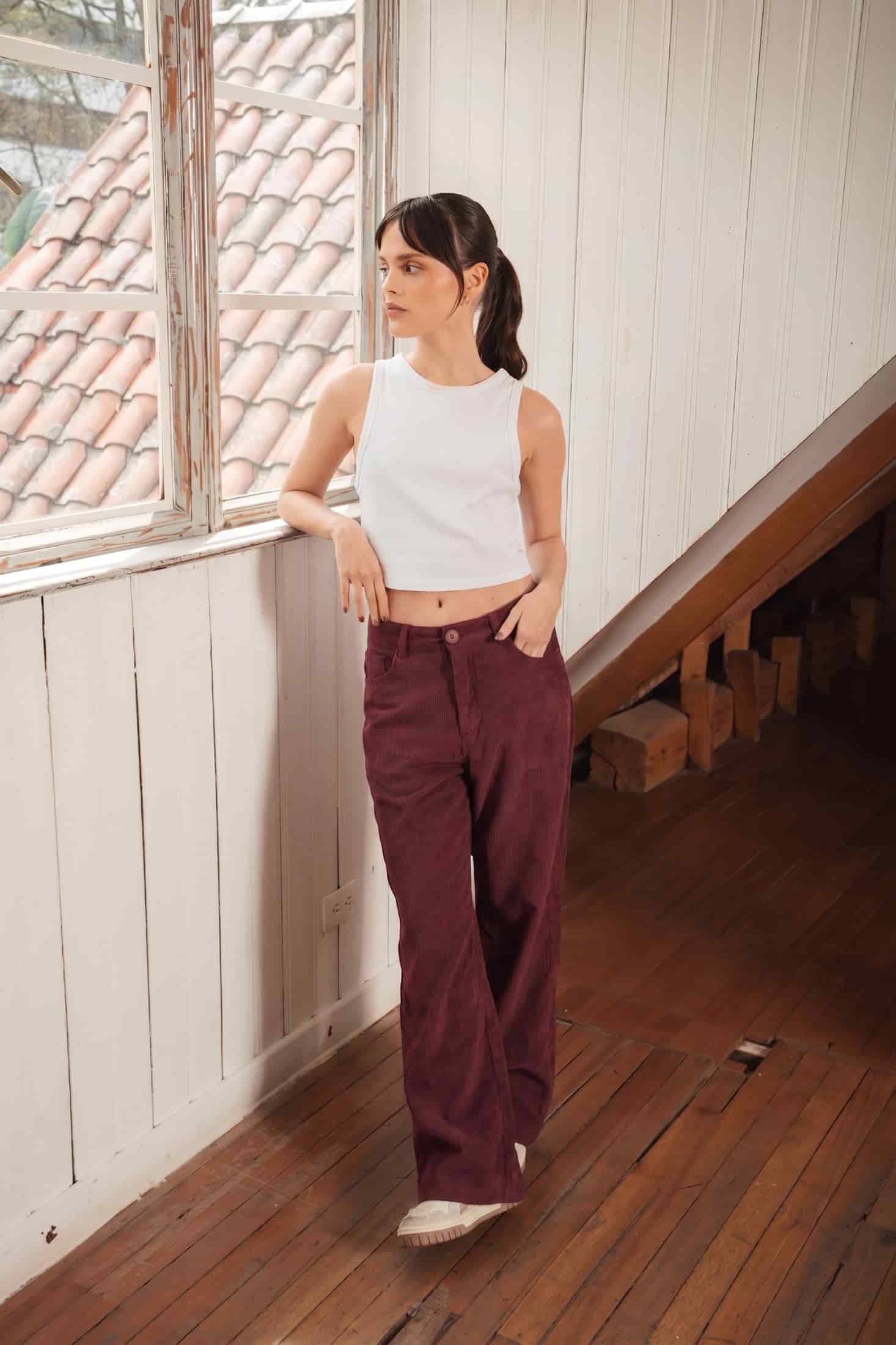Pantalones Pana Vinotinto - miniatura 3
