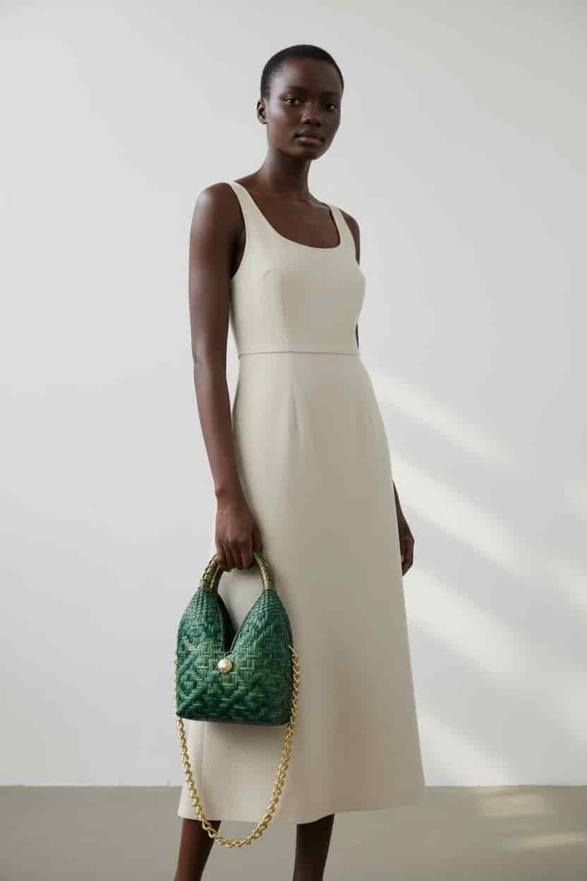CARLY BAG LEATHER GREEN - miniatura 4