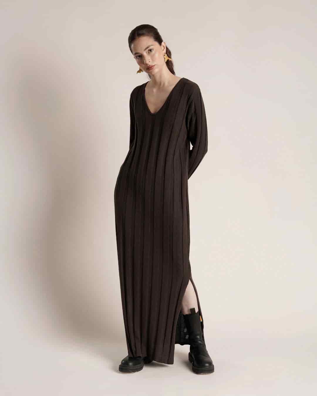 Vestido laguna Chocolate - miniatura 1