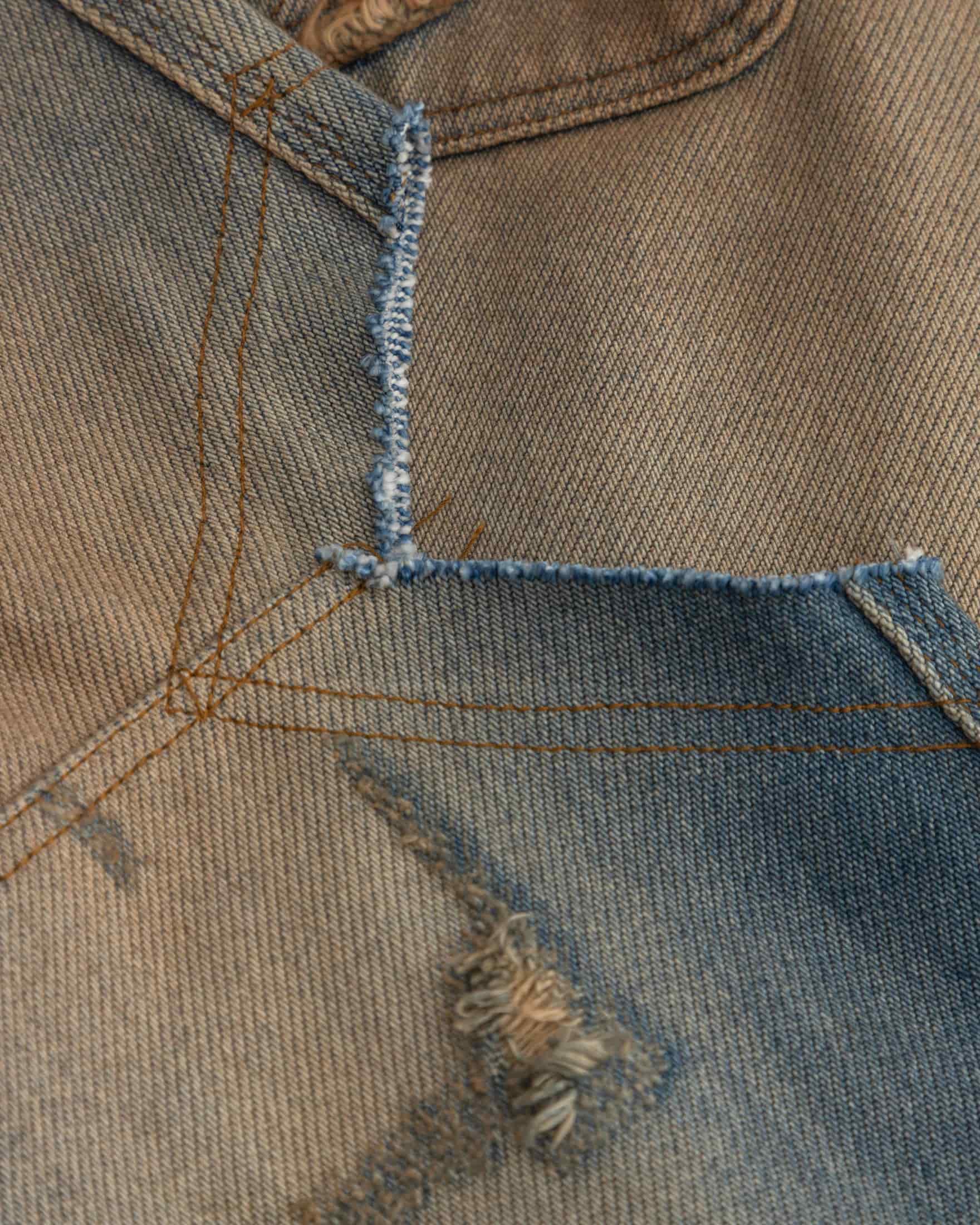 W Holy State Split Knee Wide Jeans Sand Blue - miniatura 4