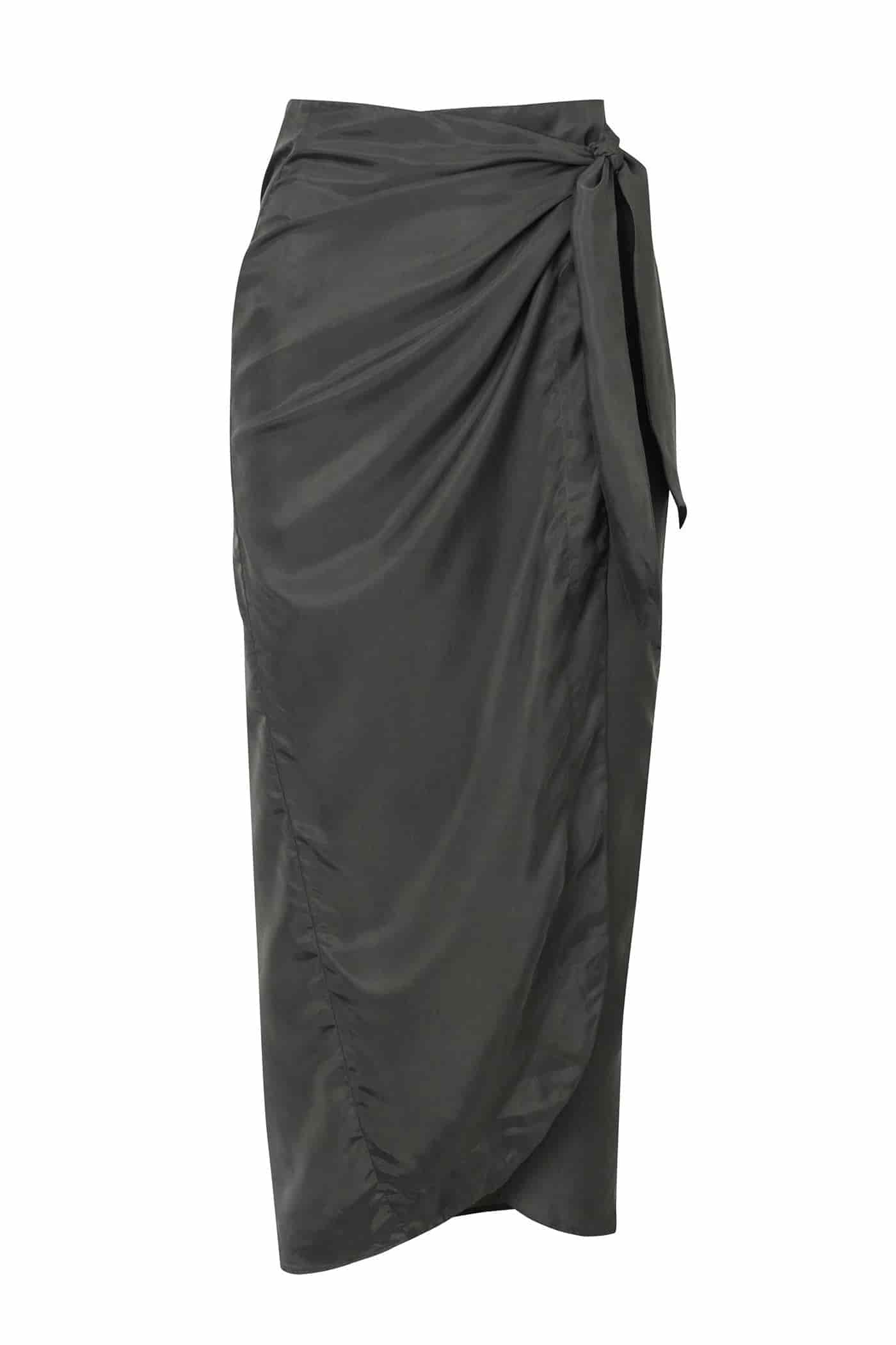The Cupro Wrap Skirt - miniatura 3