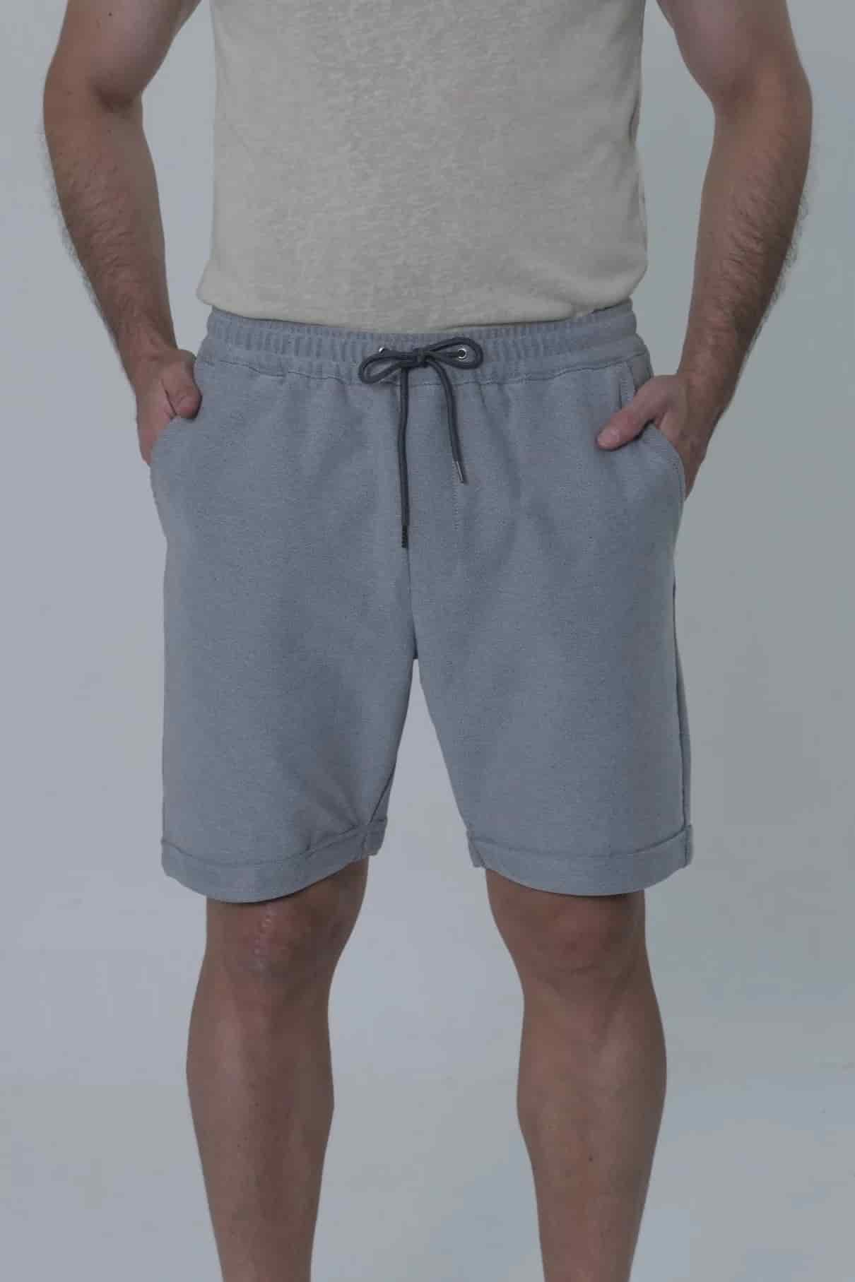 Bermuda Burda Js  Hombre Gris Jaspe - miniatura 1
