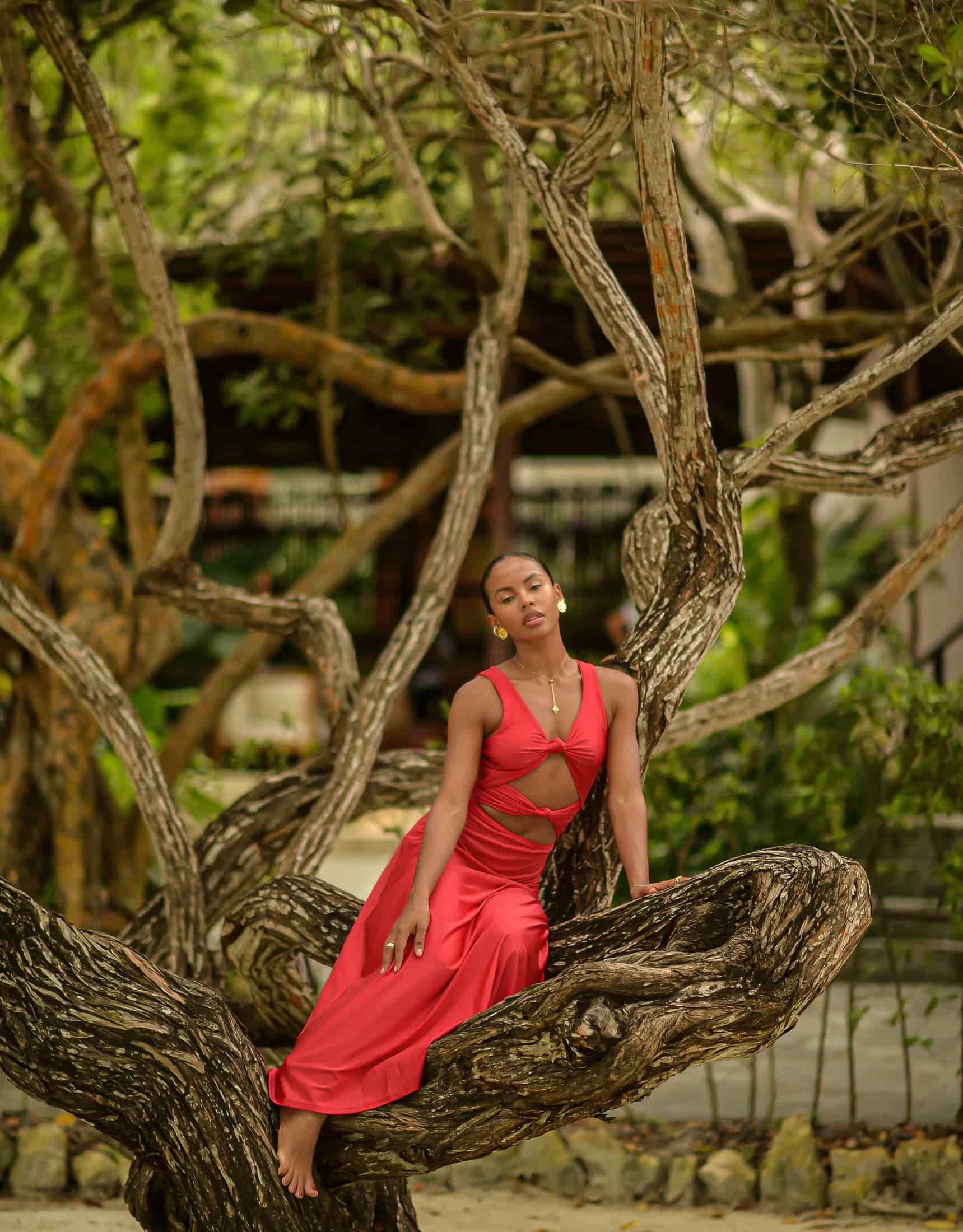 Aurora dress - Red - miniatura 3