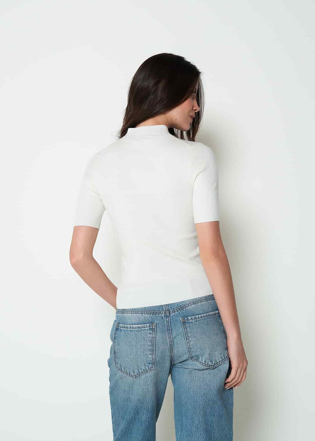 Camiseta tejida manga corta - miniatura 4