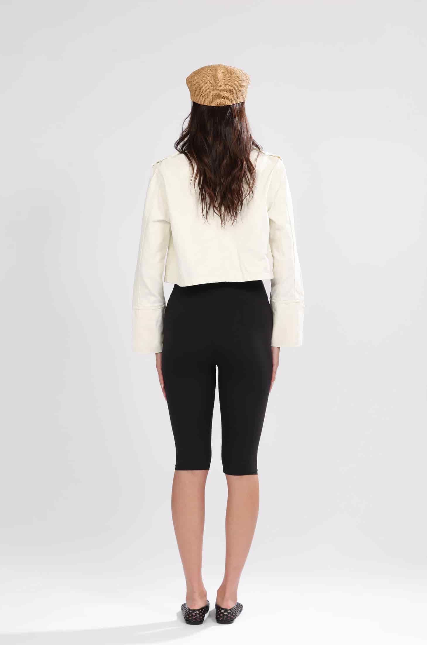 DENIM NAPOLEON JACKET, WHITE - miniatura 5