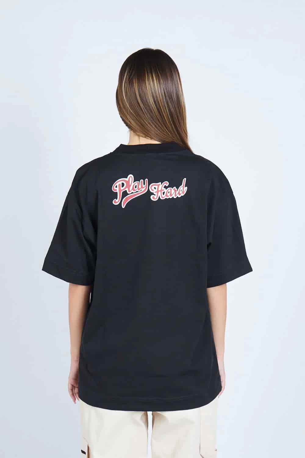 Camiseta oversize PLAY HARD NEGRO | DROP 03 | - miniatura 4