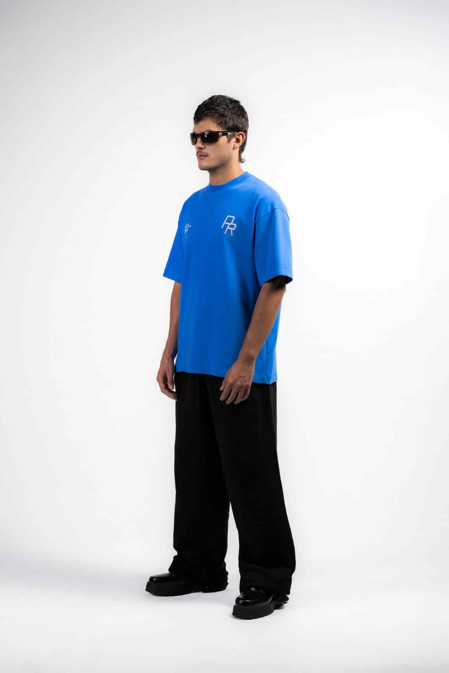 Overdrive Blue Racing Lines T-Shirt - miniatura 4
