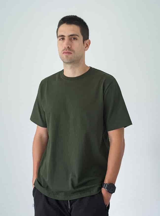 Camiseta Hombre Regular Fit - Militar - miniatura 4