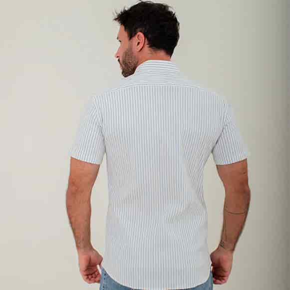 CAMISA MC 100% ALGODON HOMBRE - miniatura 4