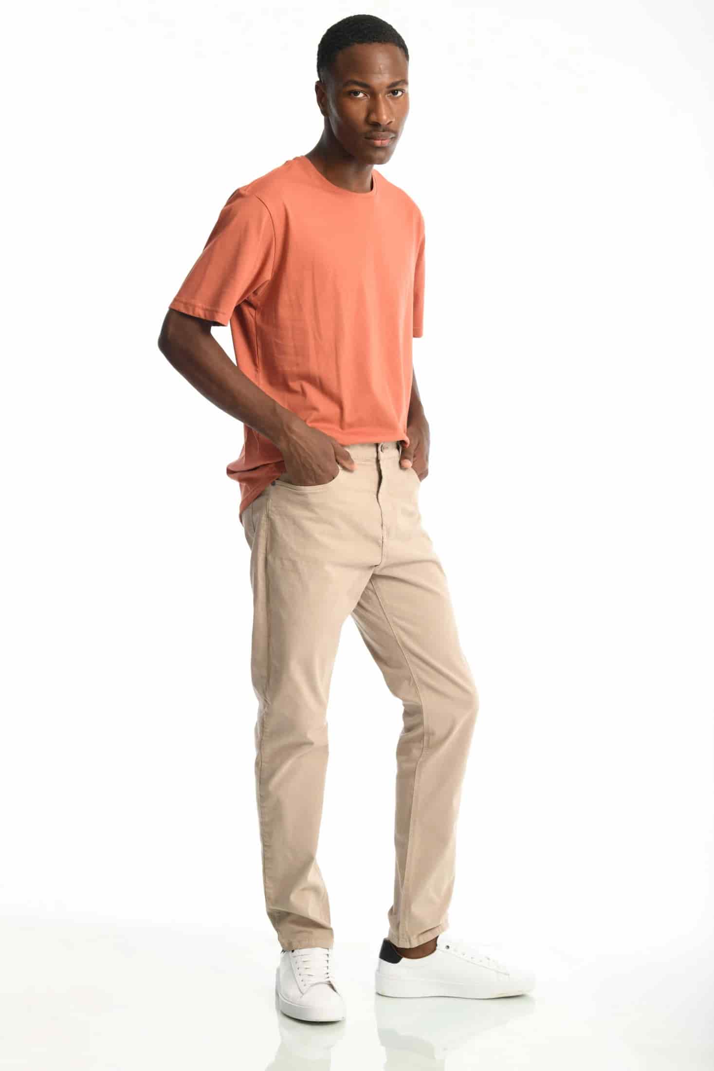 Pantalón Classic Dril 5 Bolsillos Beige - miniatura 4
