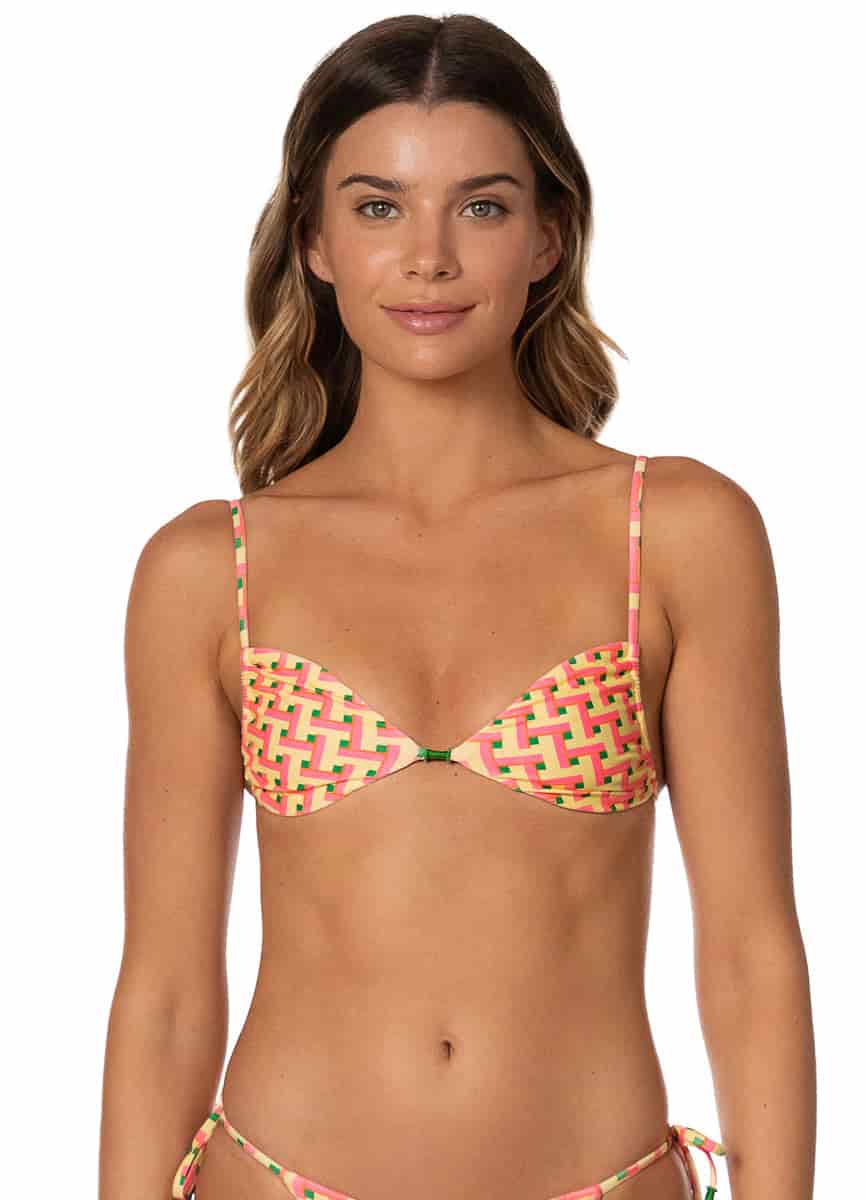 Maaji Blush Tide Ariel Sliding Triangle Bikini Top - miniatura 4