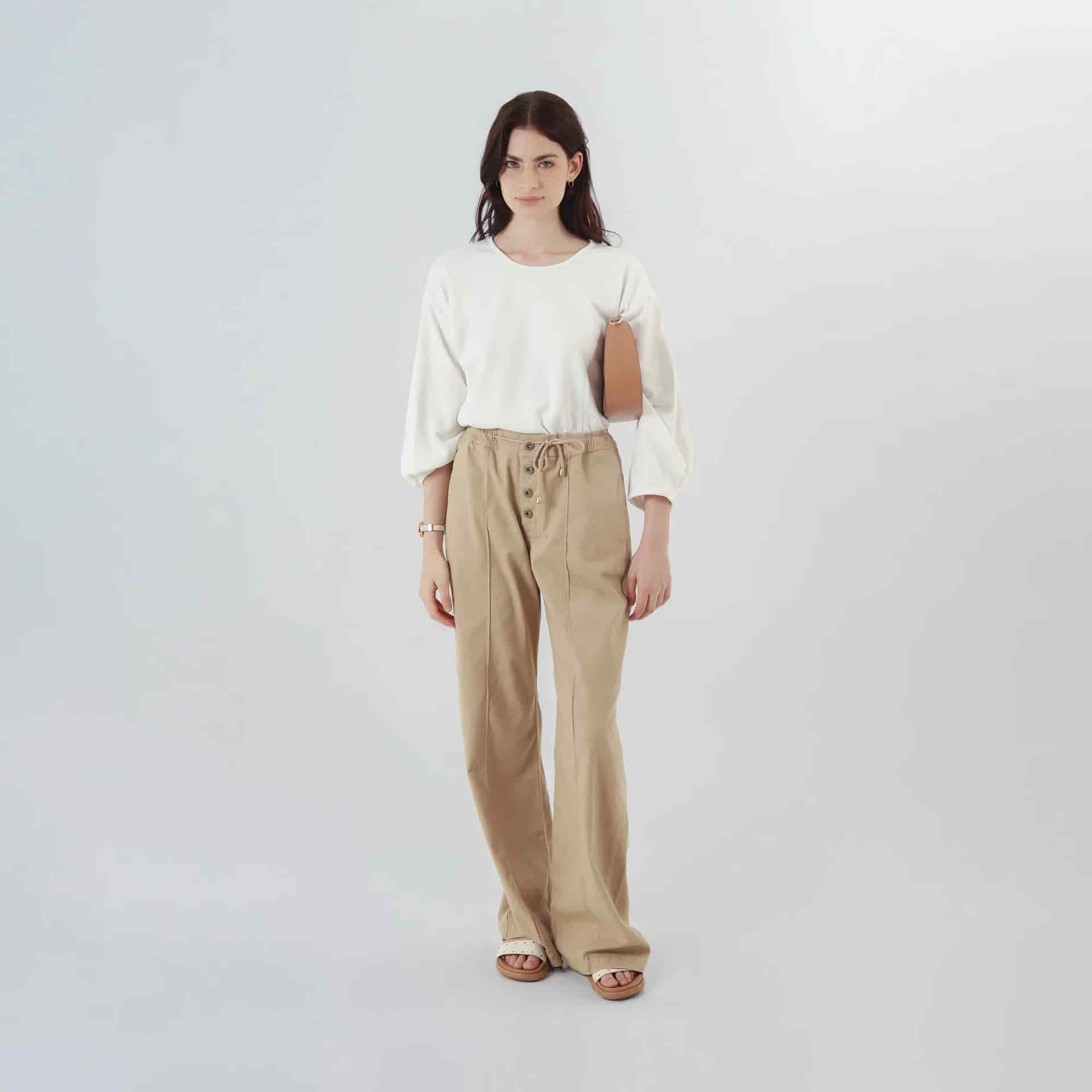 Pantalon Tiro Alto Bota Recta - miniatura 1