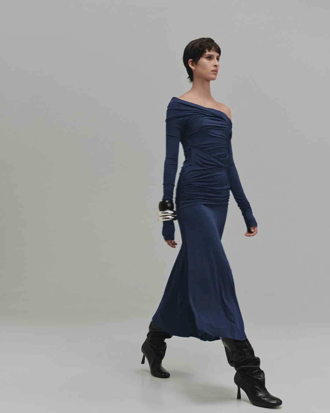 "VINCA" MIDI DRESS - miniatura 4