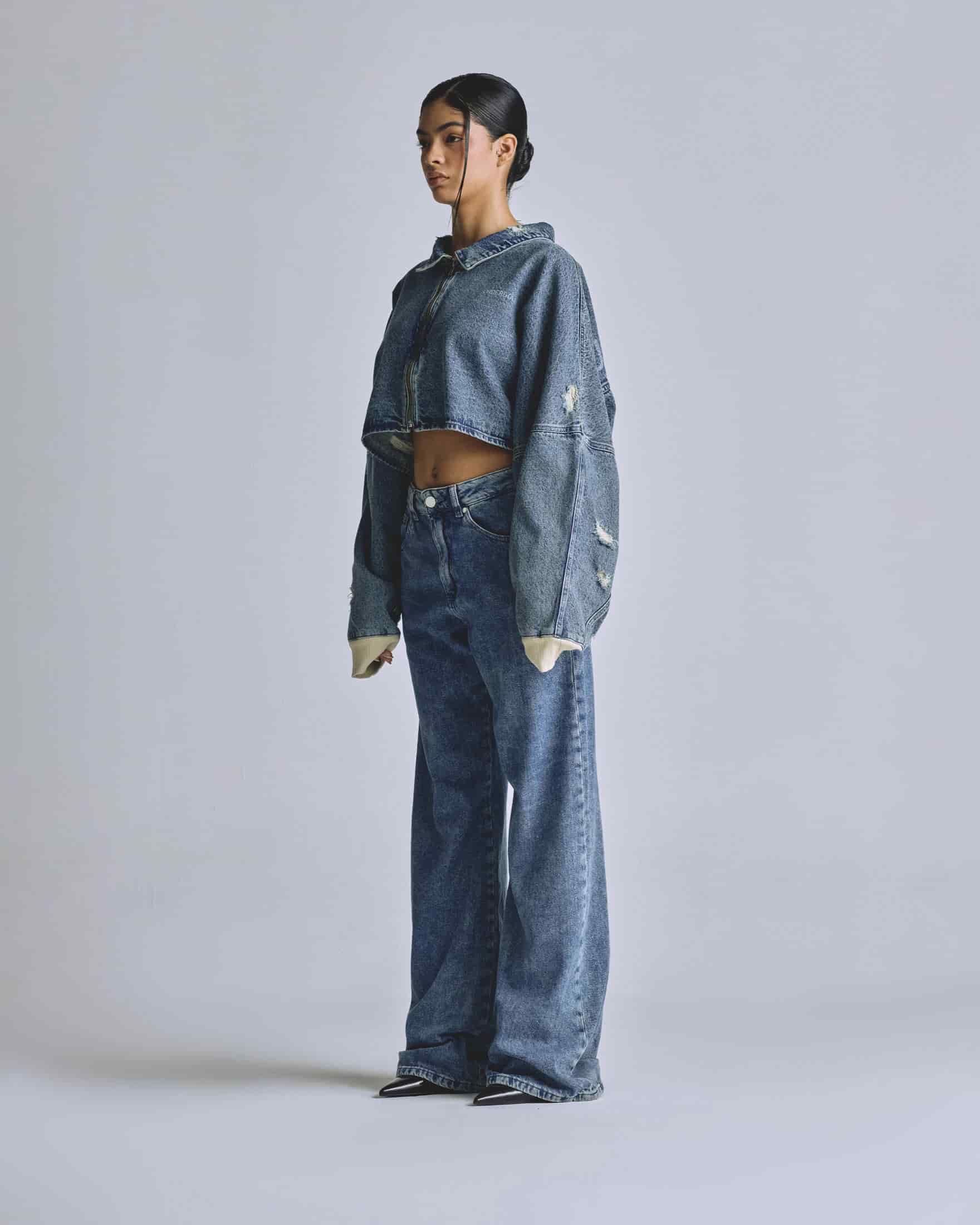 W Basics UNGD Wide Jean Washed Blue - miniatura 5