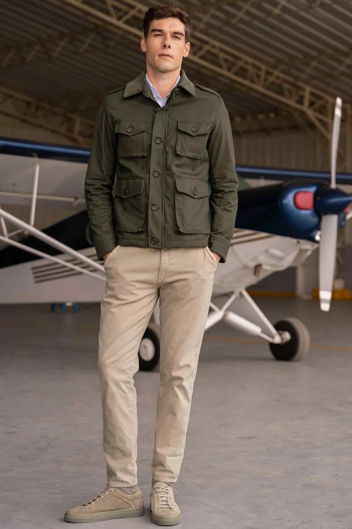 Chaqueta Atlas Hombre Verde Militar - miniatura 2