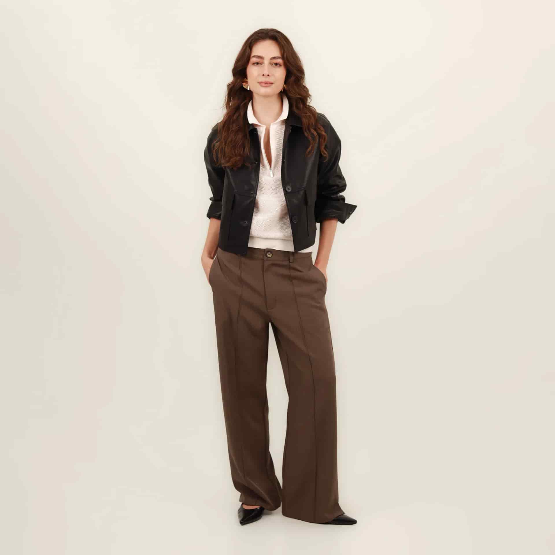 Pantalon Tiro Alto Bota Recta - miniatura 1
