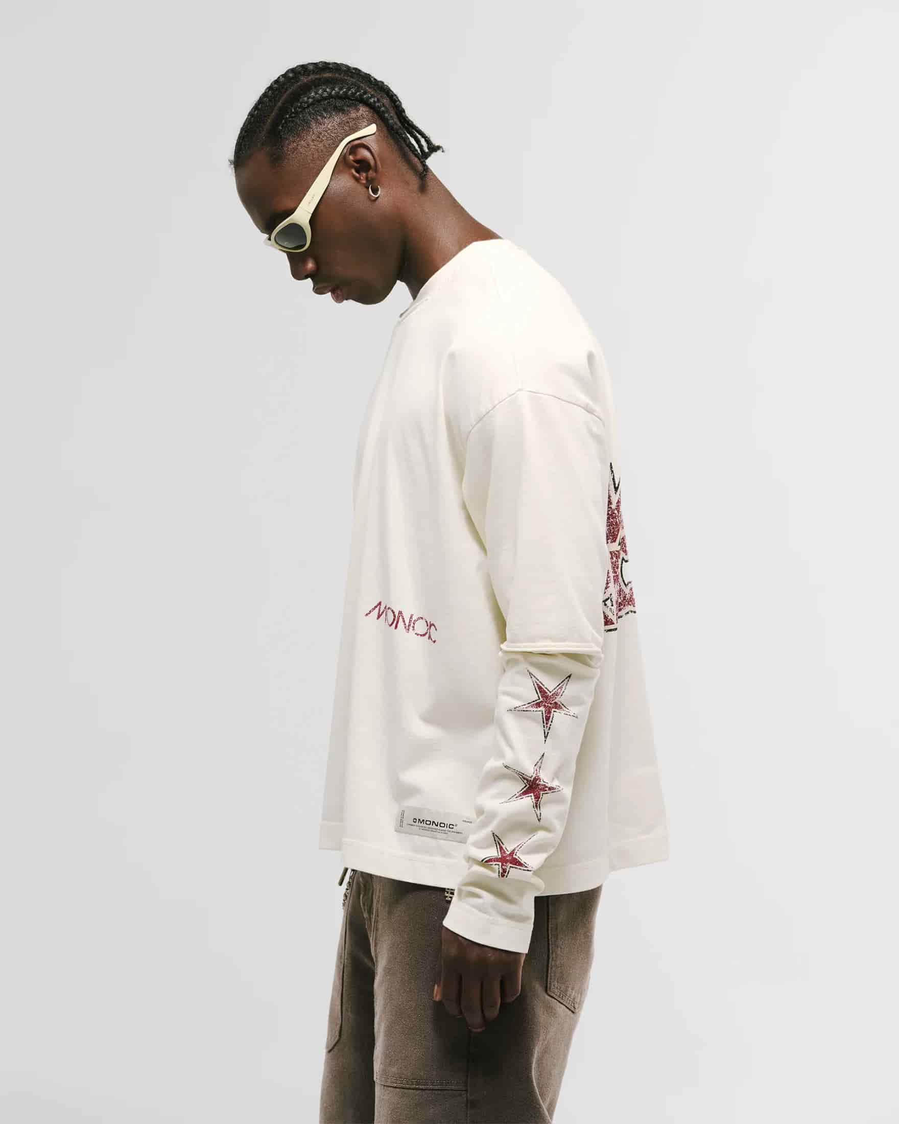Camiseta Doble Manga Stars – Off White - miniatura 7