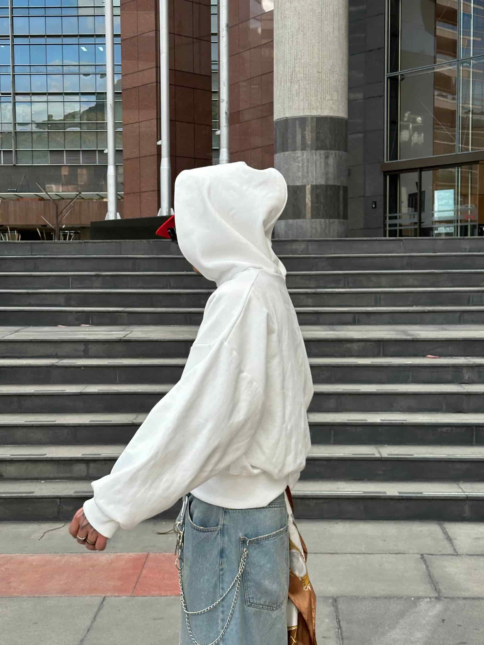 Double Zip Ivory V1 Boxy Fit - miniatura 6