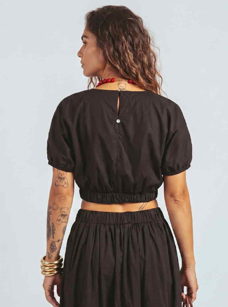BLUSA GLOBO NEGRA - miniatura 3