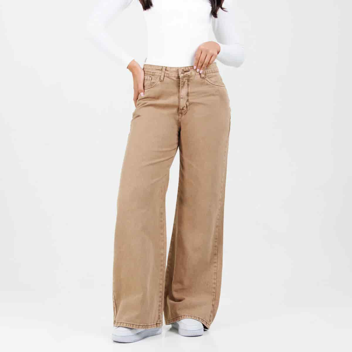 Jean Wide Leg Camel Ax-3013 Rigido - miniatura 4