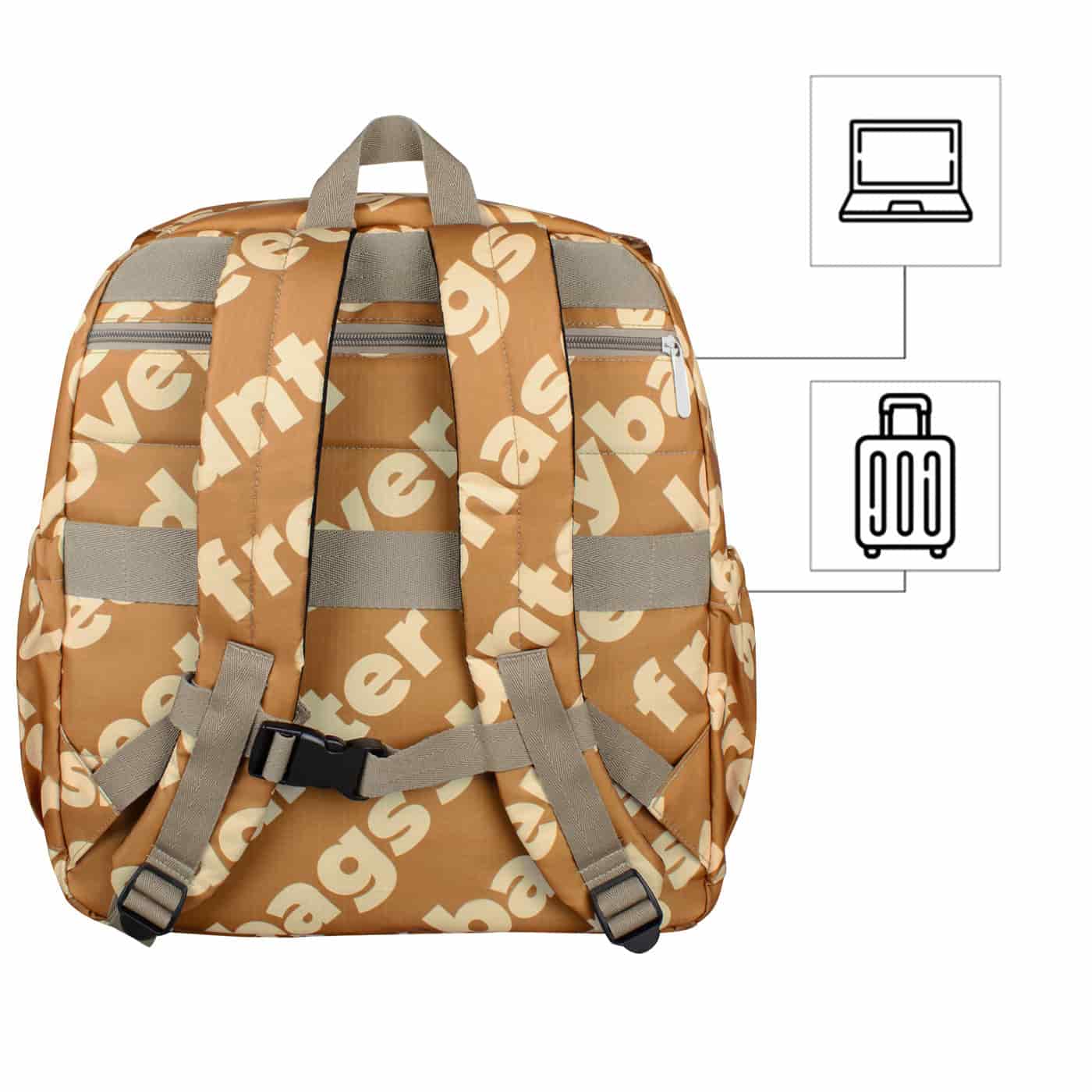 Morral Cabina Tapa  Citybags Estampado Ultra Freedom - miniatura 4