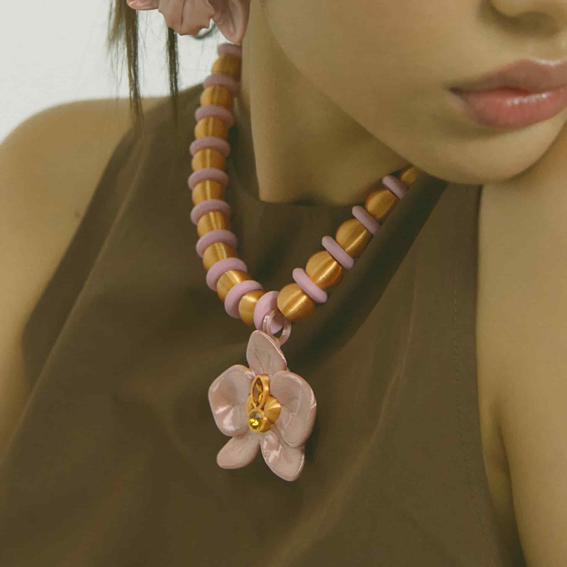 COLLAR CHUNKY ORQUÍDEA - miniatura 2