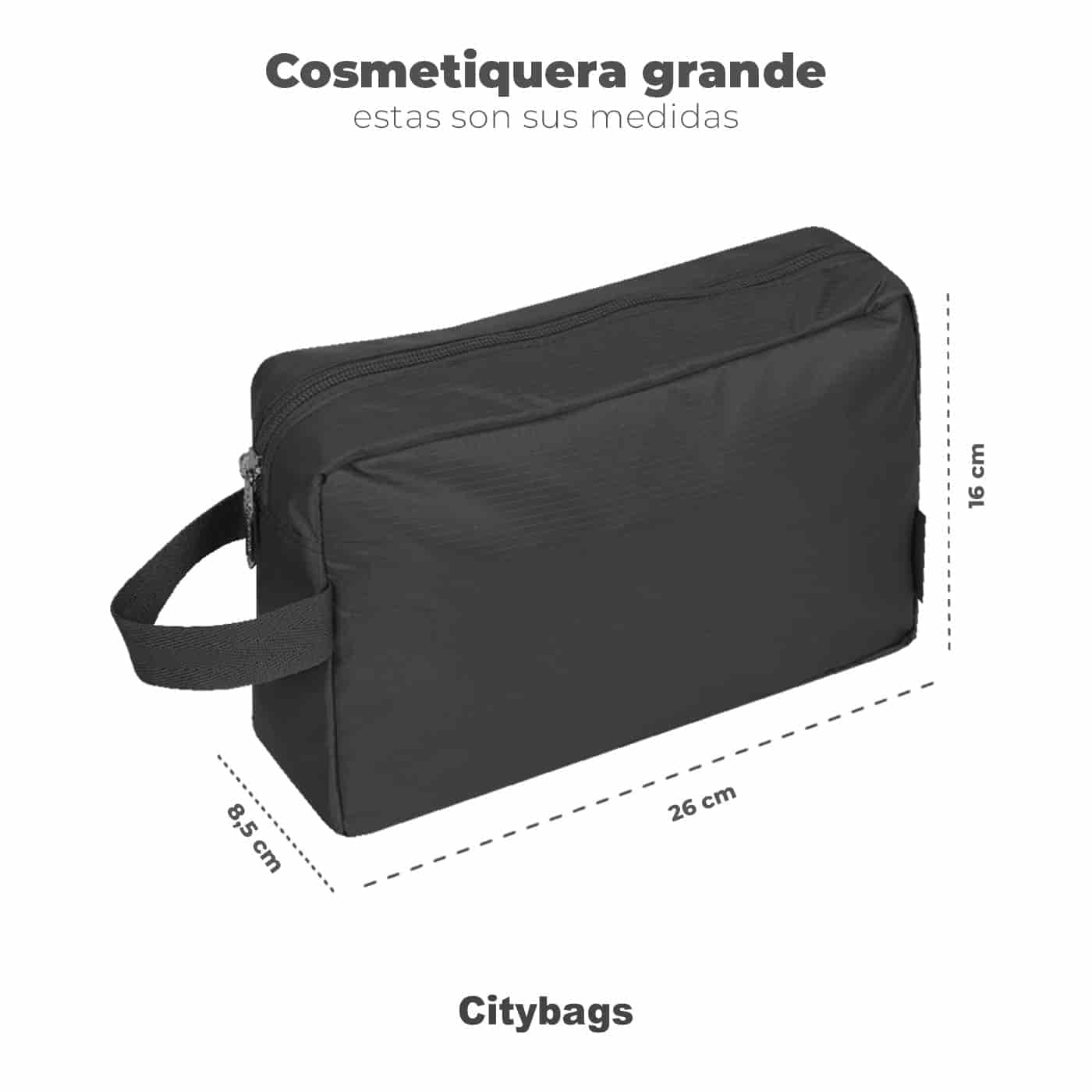 Cosmetiquera Grande Citybags Morado Lila - miniatura 3