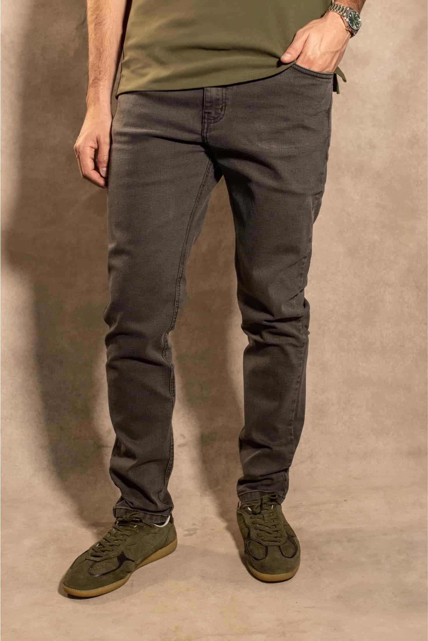 Jean Elastico Gris Oscuro - Slim Fit - miniatura 1