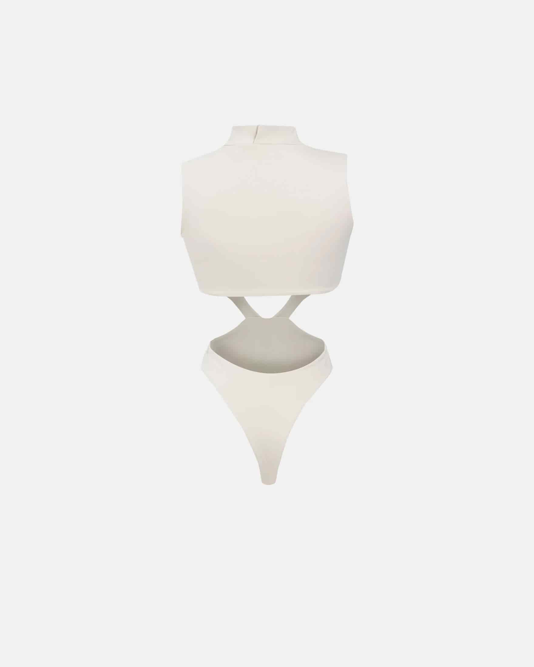 Basics Underboob Bodysuit Cream - miniatura 10