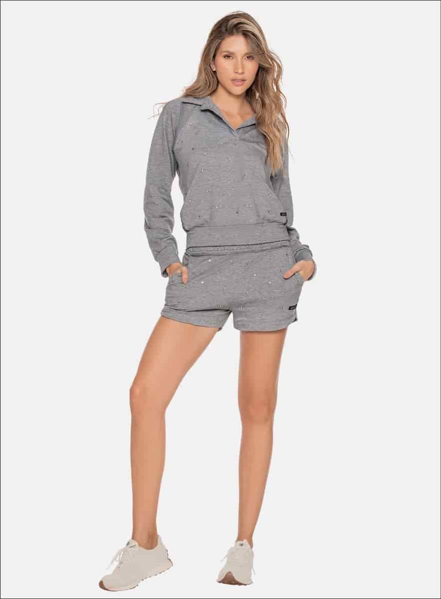 Short casual con diseño en pedreria - PRECIO ESPECIAL - miniatura 1