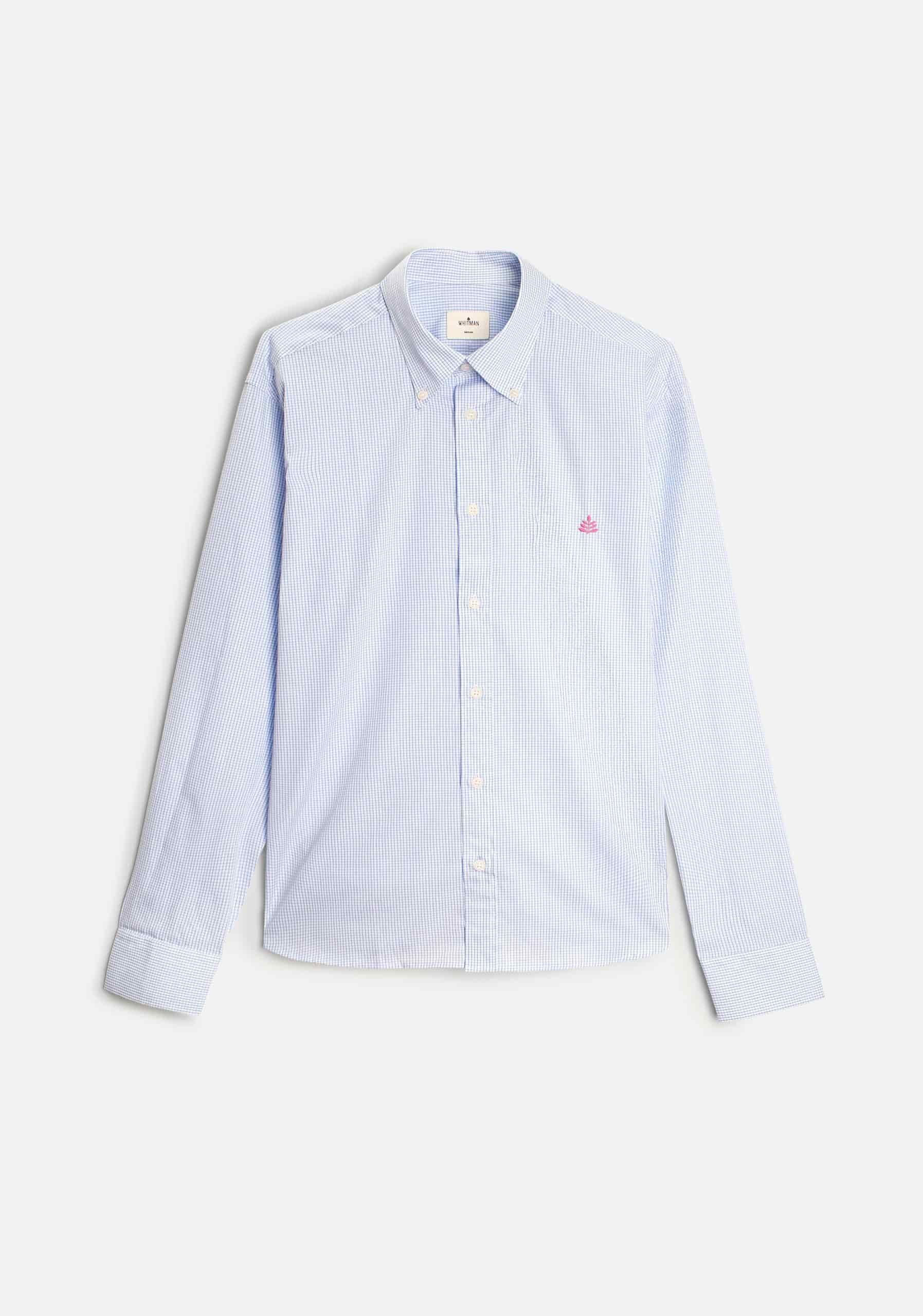 Camisa H CBD Cuadros Med L-Fuc Azul Medio - miniatura 1