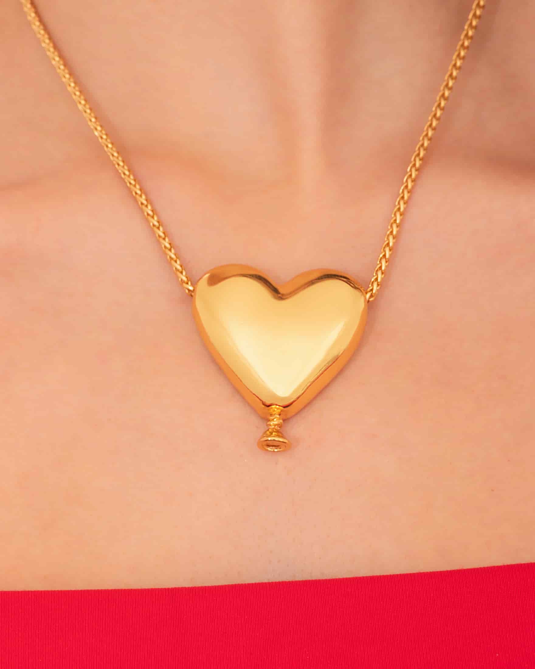 Collar Maxi Corazón + Aretes - miniatura 2